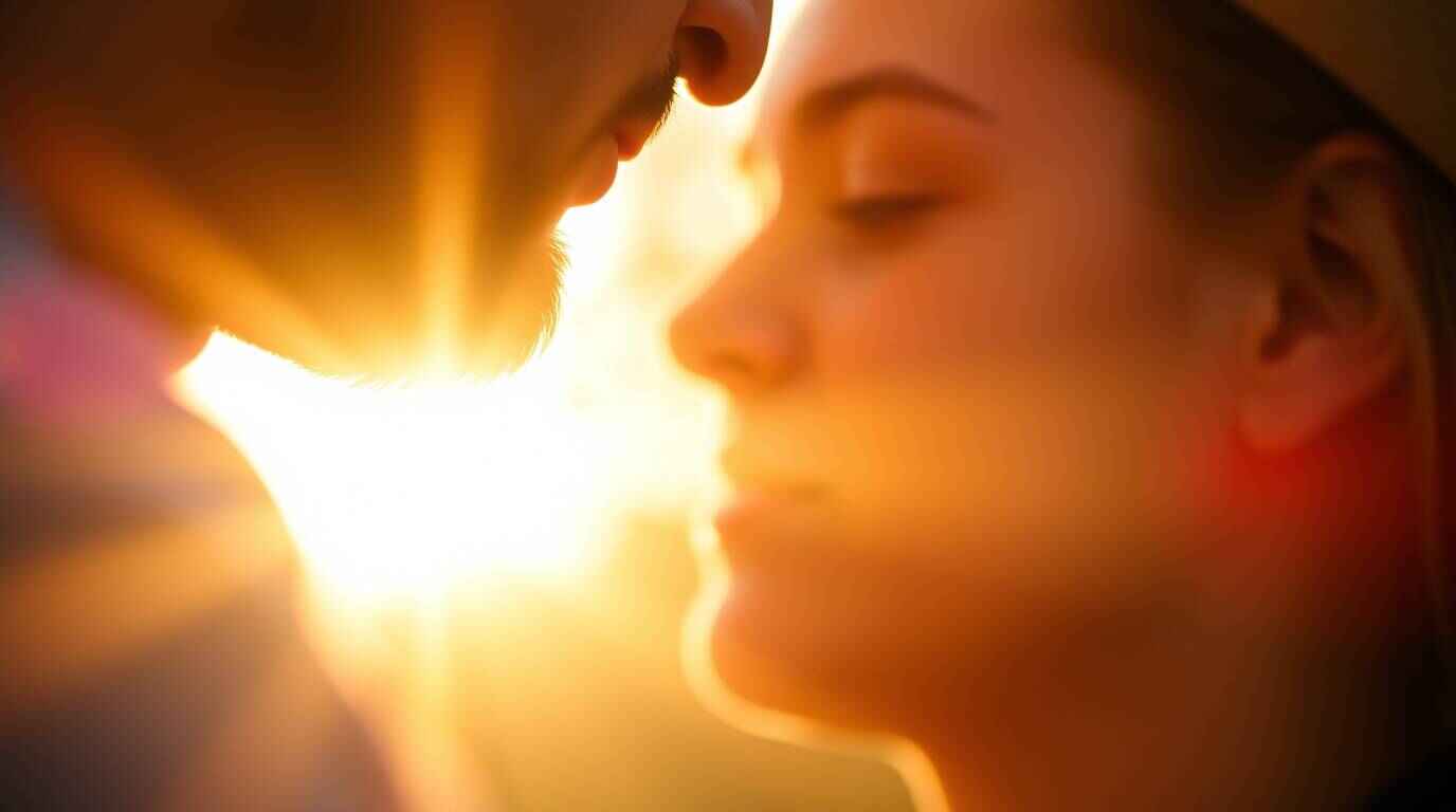 boy girl with sun between